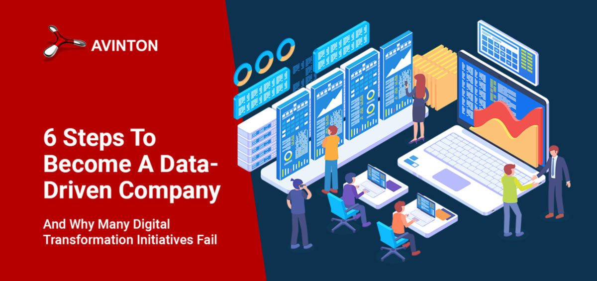 6 Steps To Become A Data-Driven Company – And Why Many Digital Transformation Initiatives Fail