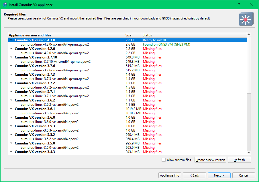 NVIDIA Cumulus VX + GNS3でBGPネットワークのシミュレーション