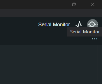 Arduino IDE上で右上の"Serial Monitor"をクリック