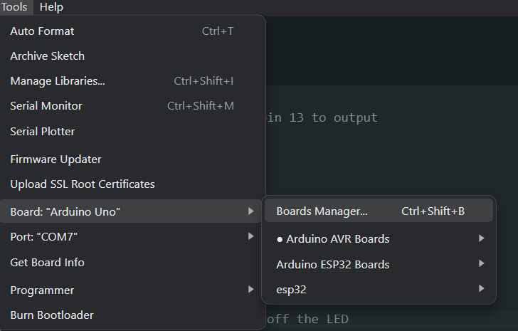 Arduino IDEとの接続