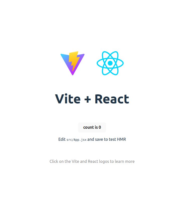 ViteとReactが表示