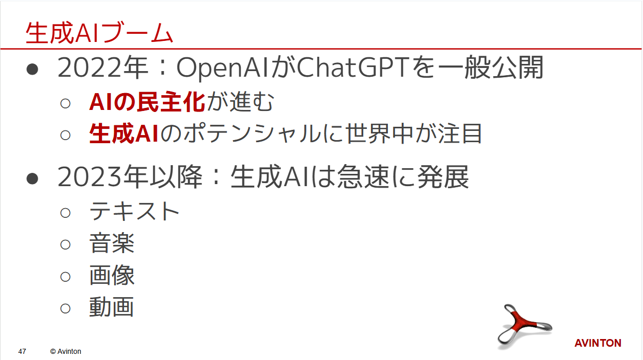 生成AIブーム