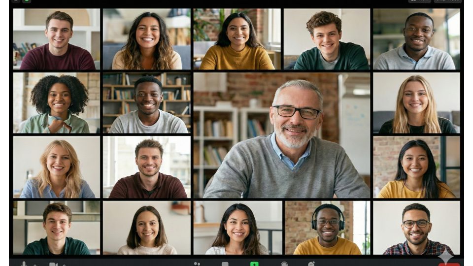 online-seminar-classroom-interface ミネルバ大学のオンライン授業の画面イメージ。多国籍な学生がリアルタイムで議論に参加している様子。